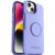 OTTERBOX Capa antimicrobiana para Apple iPhone 14 Plus Otter + Pop Symmetry Series – Periwink (roxo) (77-88749), proteção durável, PopTop intercambiável