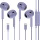Pacote com 2 fones de ouvido USB C para iPhone 16/15 tipo C, fones de ouvido com fio com microfone e controle remoto, cancelamento de ruído para iPad Pro, Galaxy S23/S22/S21/S20/Ultra Note 10/20