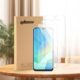 Pacote com 3 projetado para Samsung Galaxy A12, vidro temperado à prova de arranhões, sem bolhas, ultra resistente (0,26 mm HD ultra transparente) vidro de dureza 9H