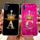 Para Samsung Galaxy A11 M11 Moda Coroa Letra Inicial Casal Caso De Telefone SamsungA11 M11 A115F Silicone Macio TPU Emba