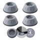 Pé Base Antivibração Universal P/ Máquina Lavar Secadora Lava-Louças 4 Unid Antiderrapante Inox