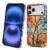 Punmada Capa para iPhone 17 Pro Max, capa rígida híbrida de silicone à prova de choque para iPhone 17 Pro Max, outono, outono, estampa colorida de árvore