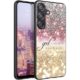RAUEDWDJS Capa de TPU macio para Samsung Galaxy S25 FE, ajuste fino, antiarranhões, antiderrapante, absorção de choque, capa protetora para Samsung S25 FE 6,7 polegadas 2025 – Glitter rosa Psalm 46:5