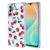 RRXSYXL Capa para Samsung Galaxy M36 com estampa floral transparente, capa macia à prova de choque para Samsung M36 (cereja)