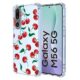 RRXSYXL Capa para Samsung Galaxy M56 5G com estampa floral transparente, capa macia à prova de choque para Samsung M56 5G (cereja)