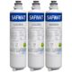 SAFWAT 11032531 Compatível com filtro de água Bosch 11032531 UltraClarity Pro BORPLFTR50 BORPLFTR55 Thermador B36CT80SNS Geladeira (pacote com 3)