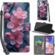 Salanheo Capa carteira para Samsung Galaxy A23 4G / Galaxy A23 5G, com [3 compartimentos para cartões], fecho magnético com suporte, capa protetora de couro PU à prova de choque 16,8 cm, flor de