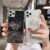 Samsung Galaxy A51 A71 M30 S10 Lite S20 Ultra S10e M30 Back Cover Glitter Silver Foil Transparent Soft Stand Case