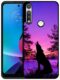 SM CASES Capa para Moto G Fast – Capa protetora à prova de choque de borracha TPU com design impresso em lobo 2D para Moto G Fast