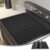 Suclain Protetor de fogão para fogão elétrico 71 cm x 50 cm preto protetor de placa de vidro dobrável tapete de silicone placa de cerâmica indução tampa superior do forno tapete de secagem de louça