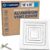 Tampa de saída de ar de 35 x 35 cm (abertura do duto) – Difusor de teto HVAC com núcleo de alumínio extrudado de 4 vias – Tampa de ventilação de registro de CA e teto para churrasqueiras HVAC