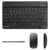 Teclado E Mouse Bluetooth Recarregáveis – Design Slim, Silencioso E Ergonômico Para Escritório E Casa Para Computador, Tablet E Laptop Ipad | Kit Premium Sem Fio 2 Em 1 (Preto)