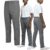 ToBeInStyle Calça longa clássica de uniforme escolar juvenil para meninos, Calça uniforme – cinza, 14 Anos