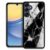 WANKBLC Capa compatível com Samsung Galaxy A16, proteção à prova de choque para homens mulheres antiderrapante para Samsung Galaxy A16 Crazy Pattern Marble Stone Art Preto Branco