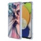 WEIOUHR Capa para celular Galaxy A03 Samsung A03 transparente TPU macio, design de padrão abstrato, resistente a choques e arranhões, capa de telefone leve, para Samsung Galaxy A03 (164) (rosa