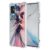 WEIOUHR Capa para celular Galaxy A71 4G Samsung A71 4G transparente TPU macio, design de padrão abstrato, leve resistente a choques e arranhões, para Samsung Galaxy A71 4G (azul escuro rosa)