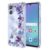 WEIOUHR Capa para Galaxy A25 5G Samsung A25 5G design de impressão de íris TPU macio transparente, resistente a choques e arranhões, para Samsung Galaxy A25 5G (roxo íris)