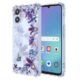 WEIOUHR Capa para Galaxy A25 5G Samsung A25 5G design de impressão de íris TPU macio transparente, resistente a choques e arranhões, para Samsung Galaxy A25 5G (roxo íris)