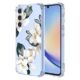 WEIOUHR Capa para Galaxy A34 5G Samsung A34 5G transparente macio TPU design de flor branca, à prova de choque, resistente a arranhões, capa protetora leve, para Samsung Galaxy A34 5G (Magnólia)