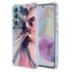 WEIOUHR Capa para Galaxy A35 5G Samsung A35 5G Transparente TPU Macio Design Padrão Abstrato, Resistente a Choques Capa Protetora Leve, para Samsung Galaxy A35 5G (Azul Escuro Rosa)