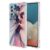 WEIOUHR Capa para Galaxy A73 5G Samsung A73 5G Transparente TPU Macio Design Padrão Abstrato, Resistente a Choques Capa Protetora Leve, para Samsung Galaxy A73 5G (Azul Escuro Rosa)