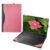 XJchen Capa protetora para laptop compatível com Dell Inspiron 14 5420 5425 5430 5435 5440 7420 7425 7430 7435 7440 7441 7445 2 em 1 Latitude 7440 7450 7455 Bolsa de couro PU (rosa )