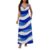 Xvceng Vestido maxi feminino com decote em V e ombros de fora, sem mangas, alças finas, vestidos de festa, Multicolorido (3), M