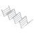 Ymiko 1pc Taco Organizador 4 Slot Design Ondulado Suporte de Comida de Metal para Casca Dura Tacos Acessórios de Cozinha