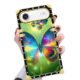 Yuning419 Capa compatível com iPhone 17 Air, TPU macio de luxo e parte traseira rígida de policarbonato para meninas e mulheres, capa protetora à prova de choque para iPhone 17 Air, borboleta colorida